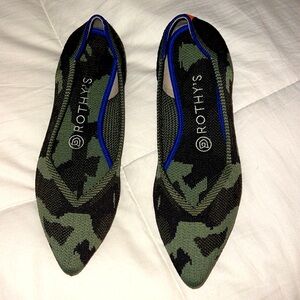 Rothy’s camo green 7 1/2